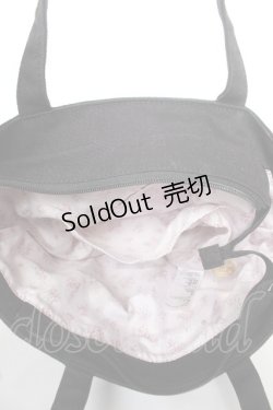 画像3: Maison de FLEUR / サイドポケットSトートバッグ F ブラック Y-26-02-05-036-LO-BG-SZ-ZT335
