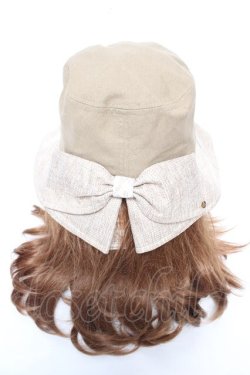 画像1: axes femme / リネンコンビUVハット  カーキ Y-26-02-05-040-AX-AC-SZ-ZY