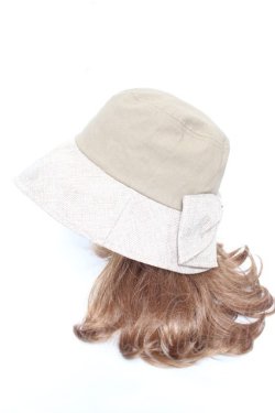 画像3: axes femme / リネンコンビUVハット  カーキ Y-26-02-05-040-AX-AC-SZ-ZY