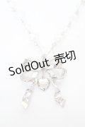 Angelic Pretty / Sweetie Ribbonネックレス  シルバー Y-26-02-09-005-AP-AC-SZ-ZY