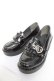 画像1: NOEMIE / ハートバックルマニッシュシューズ 黒 LL Y-26-02-09-049-LO-SH-SZ-ZY (1)