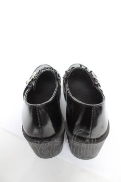画像3: NOEMIE / ハートバックルマニッシュシューズ 黒 LL Y-26-02-09-049-LO-SH-SZ-ZY