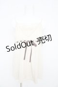axes femme / はしごレースリボンキャミソール  生成り Y-26-02-09-051-AX-TO-SZ-ZY