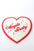 Angelic Pretty / Love Heartラメクリップ  白×赤 Y-26-02-09-006-AP-AC-SZ-ZY