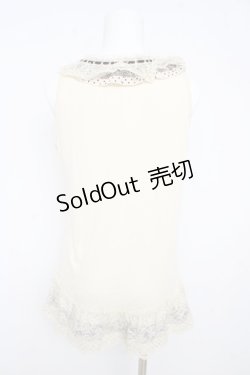 画像2: axes femme / レース使いタンク  生成り Y-26-02-09-052-AX-TO-SZ-ZY