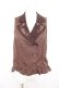 画像1: axes femme / 花刺繍レースアップベスト M 茶 Y-26-02-09-056-AX-TO-SZ-ZY (1)