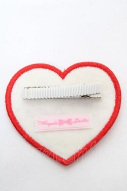 画像2: Angelic Pretty / Love Heartラメクリップ  白×赤 Y-26-02-09-006-AP-AC-SZ-ZY