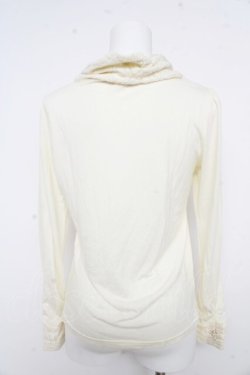 画像2: axes femme / レースハイネックカットソー  生成り Y-26-02-09-063-AX-TO-SZ-ZY