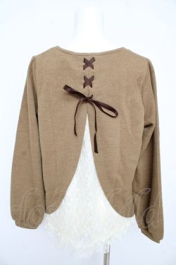 画像2: axes femme / バックシャンカットプルオーバー  ベージュ Y-26-02-09-069-AX-TO-SZ-ZY