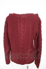 画像2: axes femme / ネックレス付ウール混PO M ワイン Y-26-02-09-075-AX-TO-SZ-ZT623 (2)