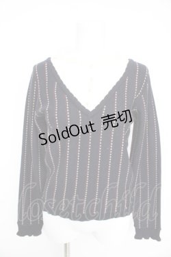 画像1: axes femme / 重ね着風ニット  紺 Y-26-02-09-077-AX-TO-SZ-ZT017