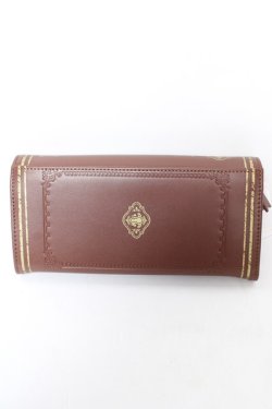 画像2: axes femme / 洋書風デザインウォレット  茶 Y-26-02-09-009-AX-ZA-SZ-ZY