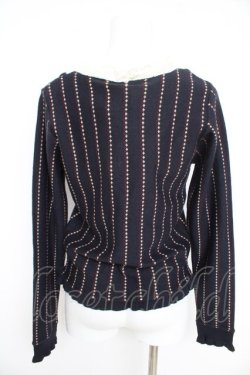 画像2: axes femme / 重ね着風ニット  紺 Y-26-02-09-077-AX-TO-SZ-ZY