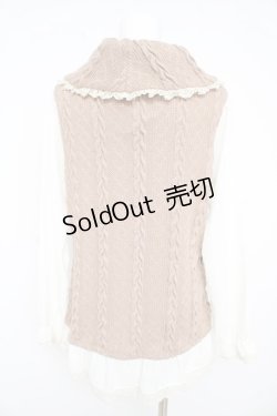 画像2: axes femme / サイド編み上げニットトップス  モカ Y-26-02-09-080-AX-TO-SZ-ZT624