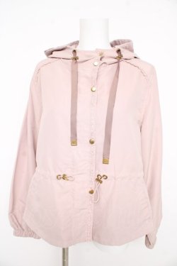 画像1: axes femme / レース使いマウンテンパーカー  ピンク Y-26-02-09-081-AX-TO-SZ-ZY