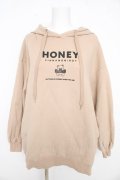 Honey Cinnamon / プリントパーカー  ベージュ Y-26-02-09-083-LO-TO-SZ-ZY