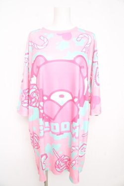 画像1: ACDC RAG / Gloomy x Sophie Powers Candy ヒュージTシャツ  ピンク Y-26-02-09-096-PU-TO-SZ-ZY