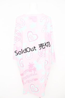 画像2: ACDC RAG / Gloomy x Sophie Powers Candy ヒュージTシャツ  ピンク Y-26-02-09-096-PU-TO-SZ-ZY