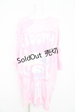 画像1: ACDC RAG / パステルグルーミー ヒュージT  ピンク Y-26-02-09-097-PU-TO-SZ-ZY