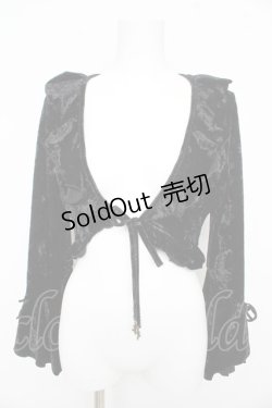 画像1: Ozz On / ベロアボレロ  黒 Y-26-02-09-107-OO-TO-SZ-ZY