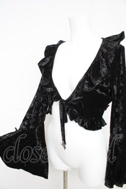 画像3: Ozz On / ベロアボレロ  黒 Y-26-02-09-107-OO-TO-SZ-ZY