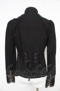 画像2: OZZ ANGELO / ナポレオン風刺繍ジャケット  黒×金 Y-26-02-09-112-OO-JA-SZ-ZY