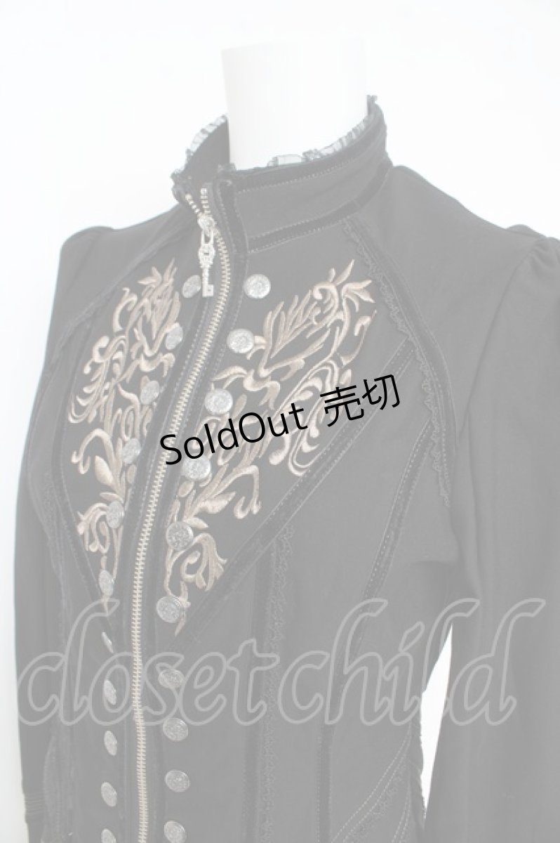 画像3: OZZ ANGELO / ナポレオン風刺繍ジャケット  黒×金 Y-26-02-09-112-OO-JA-SZ-ZI (3)