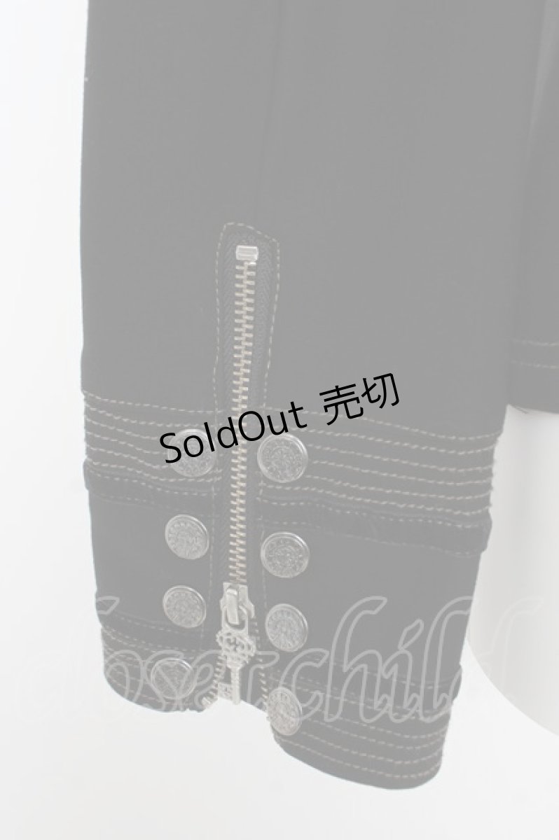 画像4: OZZ ANGELO / ナポレオン風刺繍ジャケット  黒×金 Y-26-02-09-112-OO-JA-SZ-ZI (4)