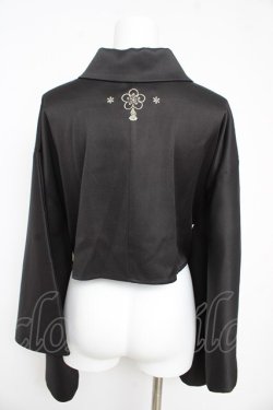 画像2: Amavel / 手まり遊びとシマエナガ和風羽織 F 黒 Y-26-02-09-113-CA-TO-SZ-ZY