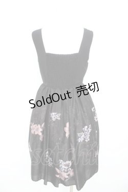 画像2: axes femme / 楽譜×鳥かご柄ワンピース M 黒 Y-26-02-09-120-AX-OP-SZ-ZY