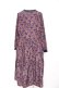 画像2: axes femme / 花柄ティアードワンピース  茶×紫 Y-26-02-09-122-AX-OP-SZ-ZY (2)