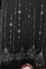 画像3: Ozz Croce / シャンデリアプリントワンピース  黒×赤 Y-26-02-09-126-OO-OP-SZ-ZI (3)