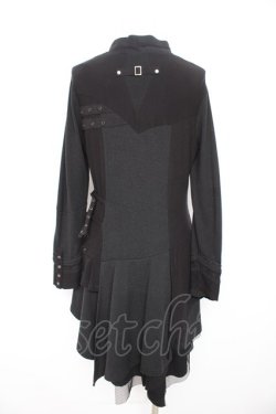 画像2: Ozz Croce / 飾りベルト付きアシメワンピース  黒 Y-26-02-09-129-OO-OP-SZ-ZY