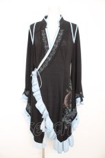 画像1: Ozz oneste / 琉金幻想カシュクールワンピース  黒×サックス Y-26-02-09-131-OO-OP-SZ-ZS (1)