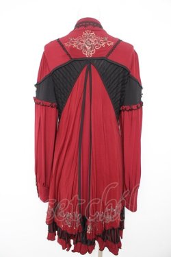 画像2: Ozz oneste / 薔薇刺繍チェーン付きワンピース  赤 Y-26-02-09-132-OO-OP-SZ-ZY