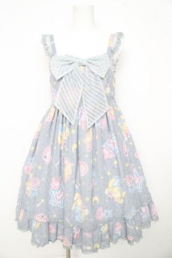 画像1: Angelic Pretty / すやすやTOYSジャンパースカート  グレー Y-26-02-09-133-AP-OP-SZ-ZY