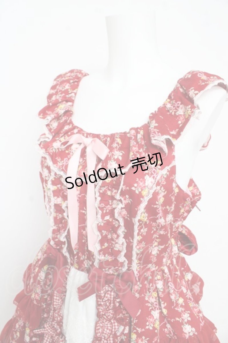 画像3: Angelic Pretty / Petit Bouquetジャンパースカート  赤 Y-26-02-09-135-AP-OP-SZ-ZY (3)