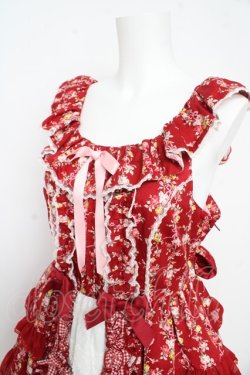 画像3: Angelic Pretty / Petit Bouquetジャンパースカート  赤 Y-26-02-09-135-AP-OP-SZ-ZY