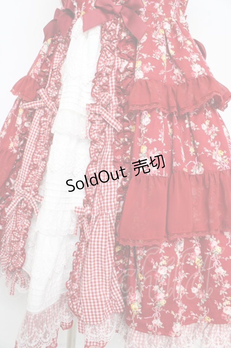 画像4: Angelic Pretty / Petit Bouquetジャンパースカート  赤 Y-26-02-09-135-AP-OP-SZ-ZY (4)