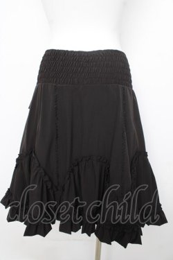 画像4: Ozz Croce / リバーシブルボリュームスカート  紺×黒 Y-26-02-09-146-OO-SK-SZ-ZY