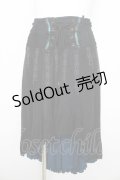 Ozz oneste / リバーシブルフィッシュテールスカート  黒×青 Y-26-02-09-147-OO-SK-SZ-ZY