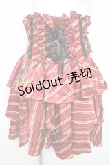 ATELIER PIERROT / ハリー・ポッター フリルコルセットスカート  グリフィンドール（レッド） Y-26-02-09-150-EL-SK-KB-ZY