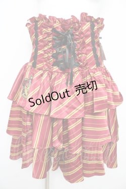 画像1: ATELIER PIERROT / ハリー・ポッター フリルコルセットスカート  グリフィンドール（レッド） Y-26-02-09-150-EL-SK-KB-ZY