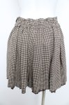 画像2: axes femme POETIQUE / バックル使いチェック柄キュロットスカート  茶 Y-26-02-09-153-AX-PA-SZ-ZT027 (2)