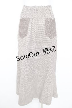 画像2: axes femme / センターボタンマーメイドスカート  ブラウン Y-26-02-09-156-AX-PA-SZ-ZT147