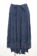 画像1: axes femme / インド綿テイアードスカート  紺 Y-26-02-09-157-AX-SK-SZ-ZY (1)