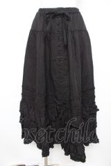 PINK HOUSE / ローンフリルスカート F 黒 Y-26-02-09-158-LO-SK-SZ-ZY