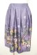 画像1: axes femme / 花プリントジャガードスカート M ラベンダー Y-26-02-09-162-AX-SK-SZ-ZY (1)