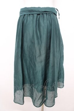 画像2: axes femme / ベルト付ロングスカート M グリーン Y-26-02-09-163-AX-SK-SZ-ZY