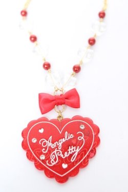 画像1: Angelic Pretty / トッピングハートネックレス  赤 Y-26-02-09-003-AP-AC-SZ-ZY